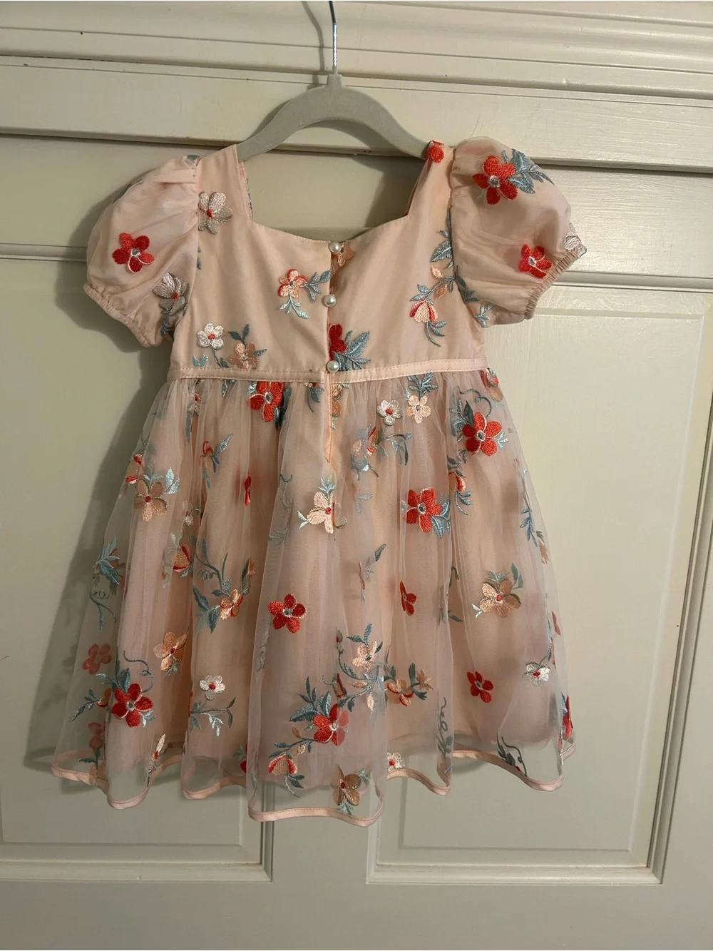Christian Siriano Pink Floral Embroidered Dress